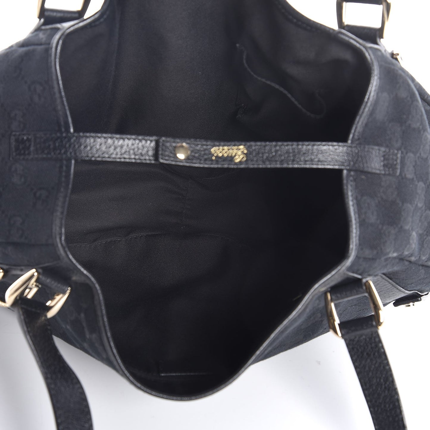 Monogram Medium Abbey Shoulder Bag Black