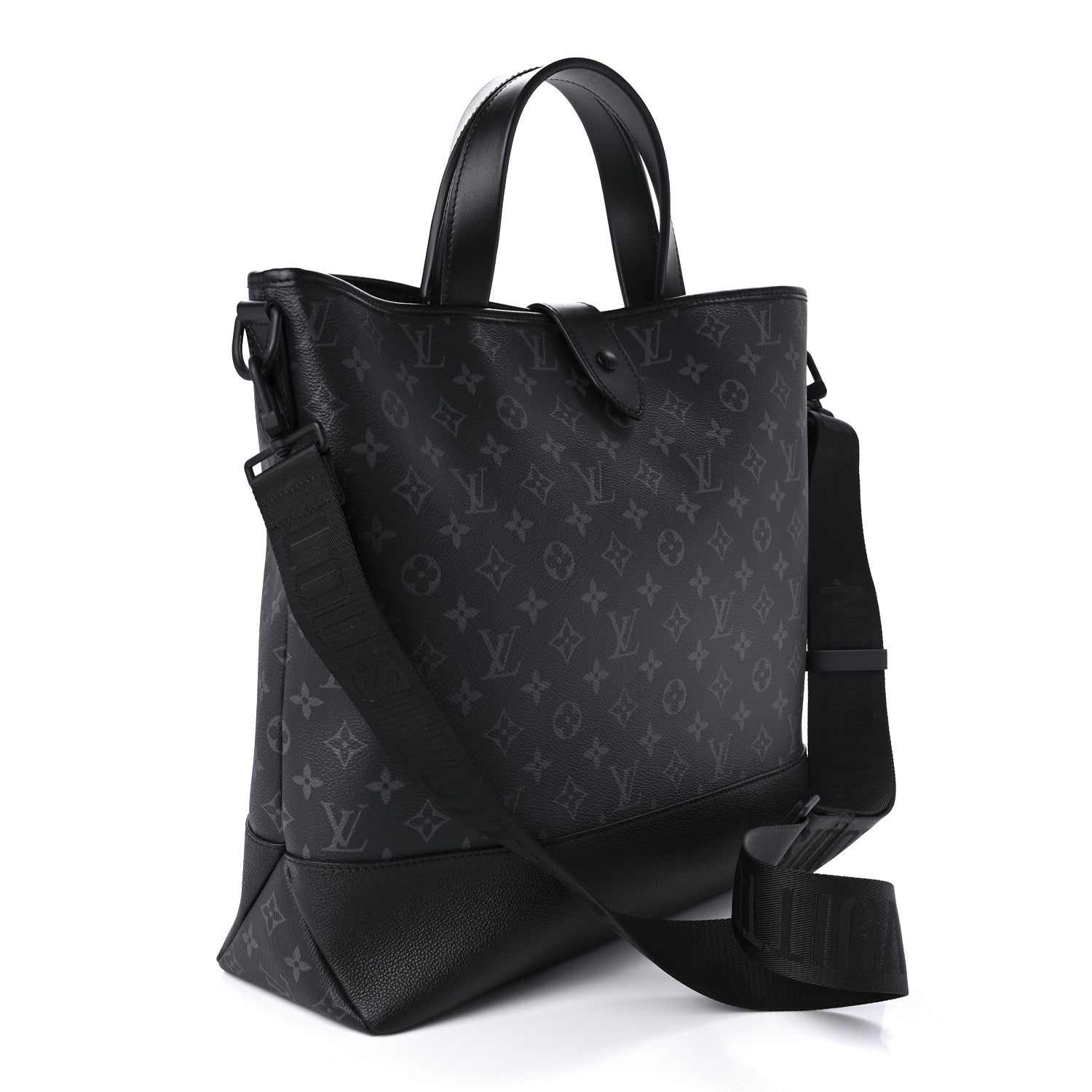 Louis Vuitton Monogram Eclipse Saumur Tote Black 2 of 9