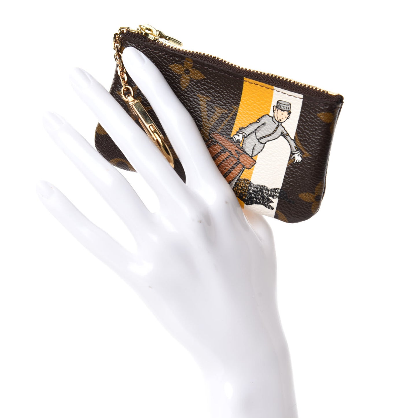 Monogram Groom Key Pouch