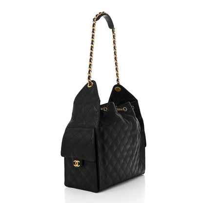 Chanel Caviar Quilted Medium Chanel 25 Handbag Black 4 of 12