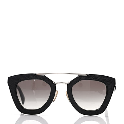 Prada Saffiano Cinema Sunglasses SPR 14S Black 2 of 8
