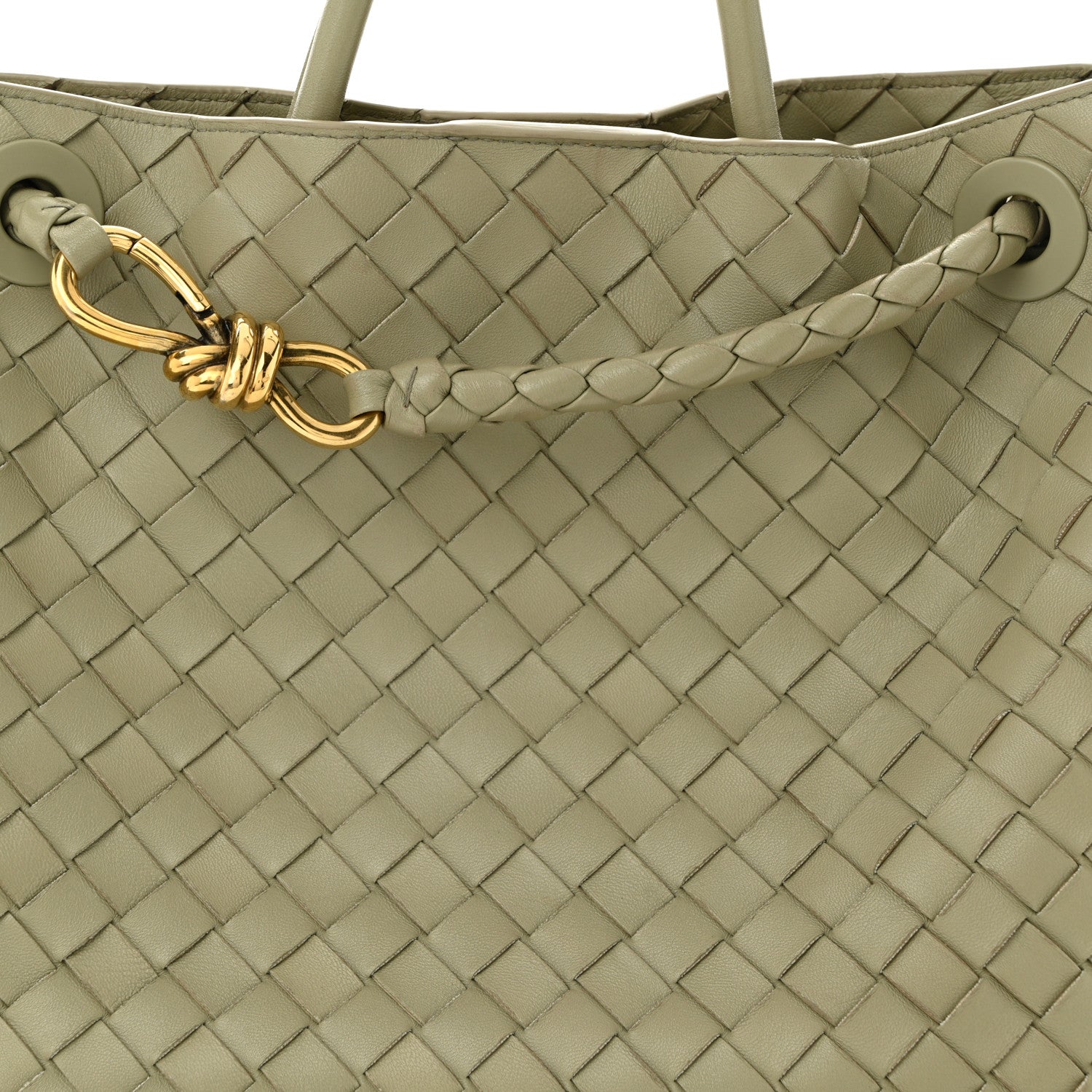 Bottega Veneta Nappa Intrecciato Medium Andiamo Shoulder Bag Travertine 6 of 9