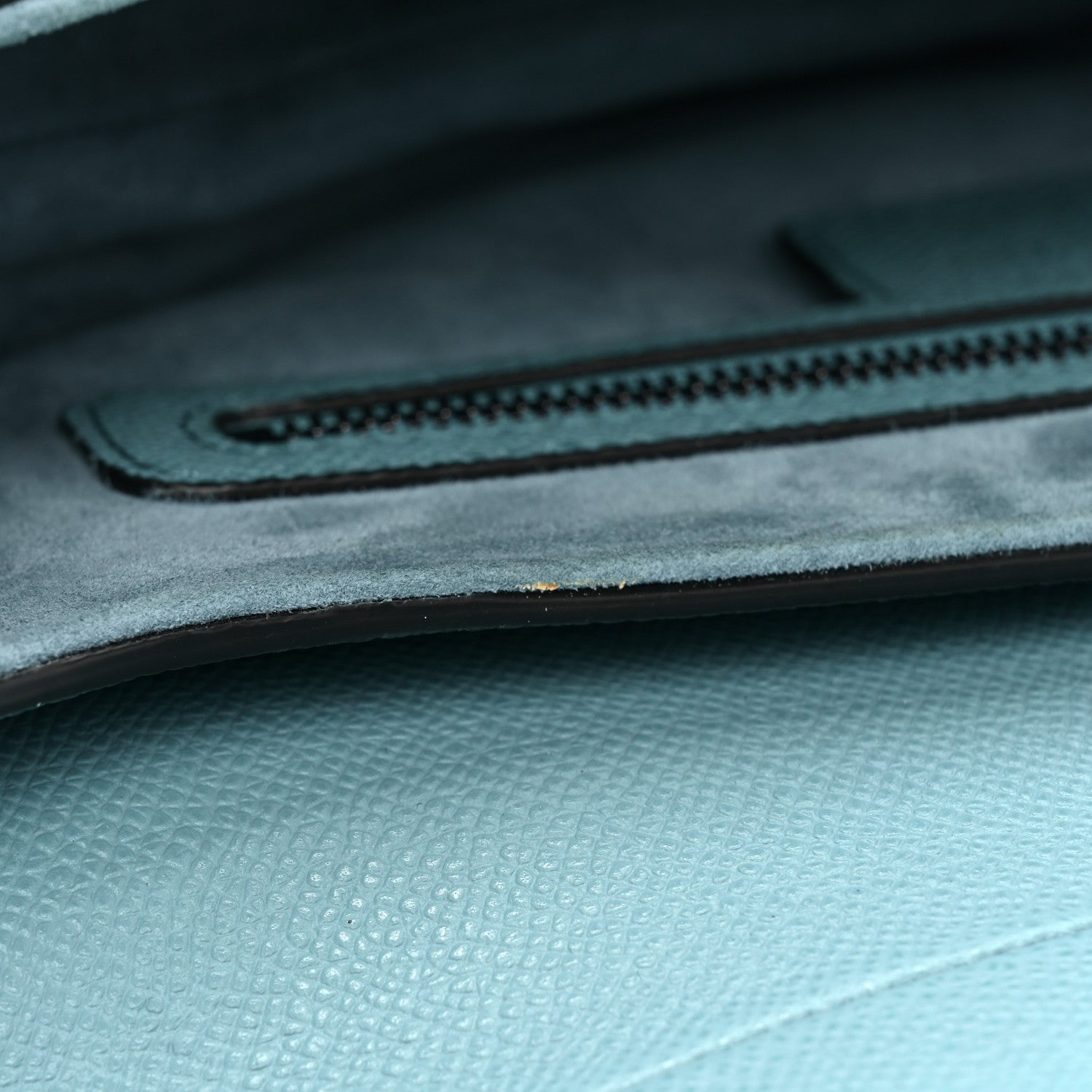 Christian Dior Grained Calfskin Saddle Bag Azure Blue 10 of 13