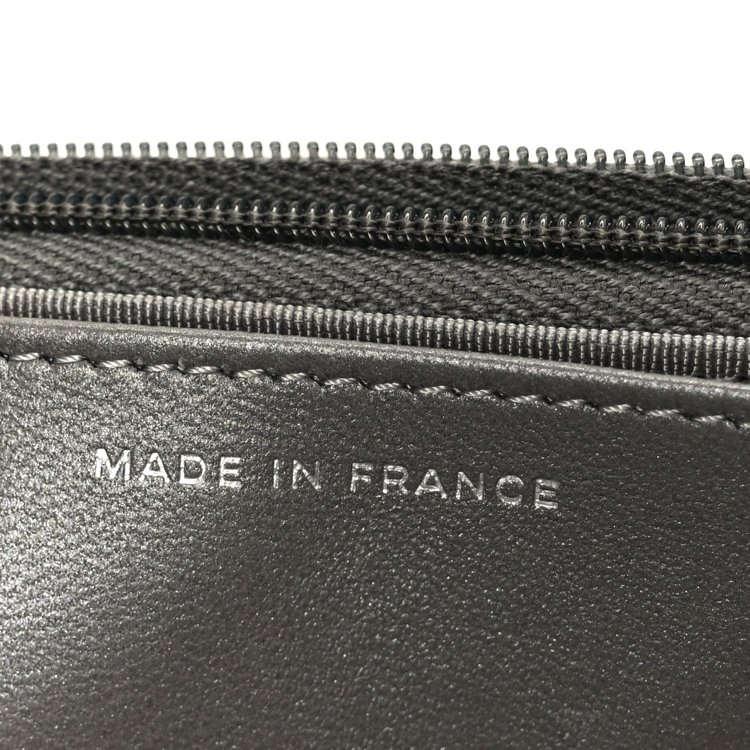 Chanel Lambskin Crystal Quilted Wallet On Chain WOC Grey 7 of 12