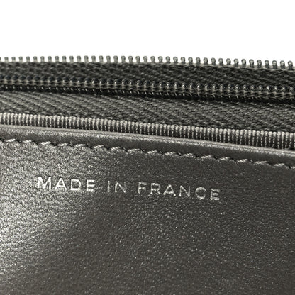 Chanel Lambskin Crystal Quilted Wallet On Chain WOC Grey 7 of 12