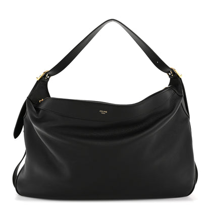 Celine Supple Calfskin Large Romy Shoulder Bag Black 1 of 13