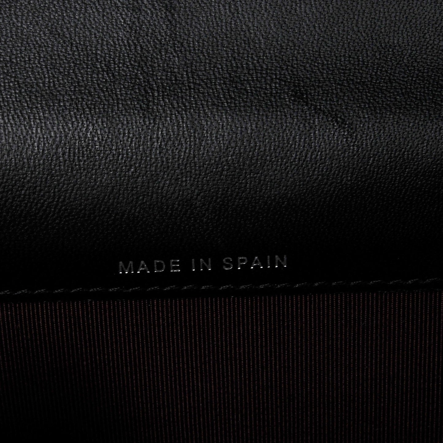 Lambskin Quilted Flap Card Holder Black