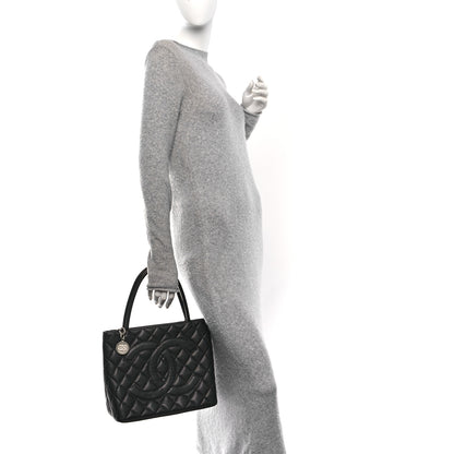Chanel Caviar Quilted Medallion Tote Black 2 of 10