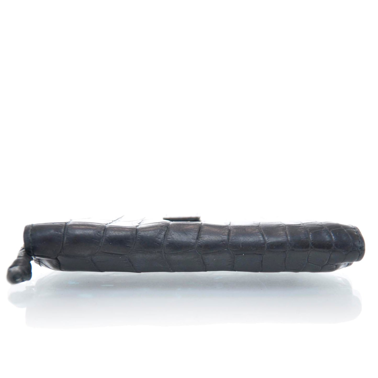 Crocodile Clutch Wallet Black