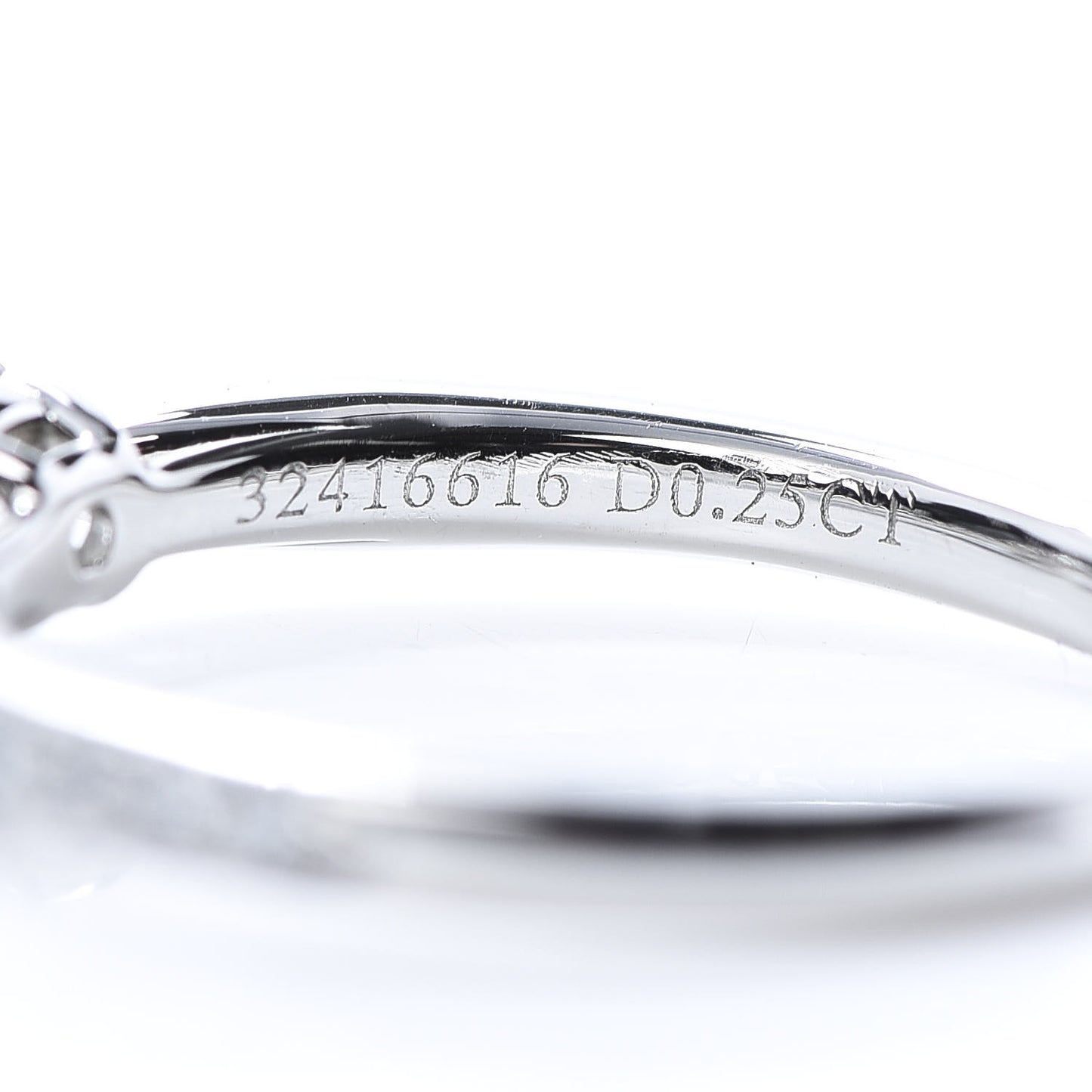 Platinum Diamond .25ct Round Brilliant Harmony Engagement Ring 49 5