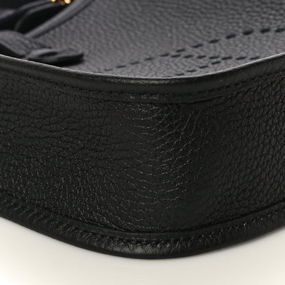 Hermes Taurillon Clemence Evelyne TPM Black 7 of 10