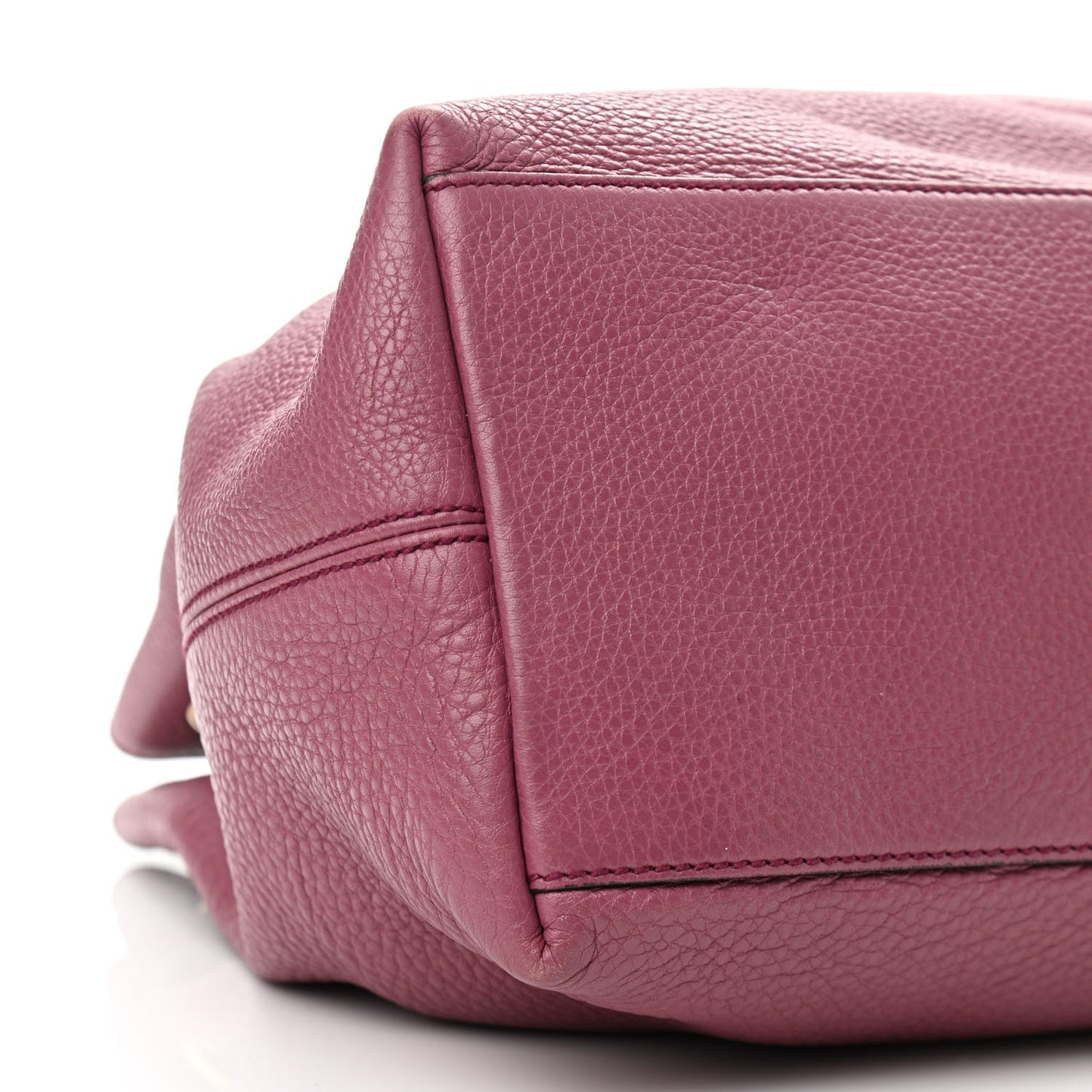 Pebbled Calfskin Medium Soho Chain Shoulder Bag Peonia Flower