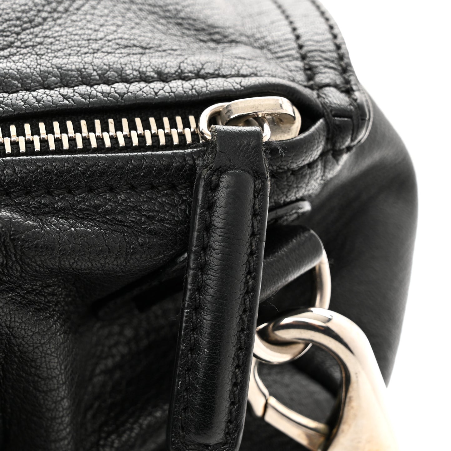 Sugar Goatskin Large Pandora Black