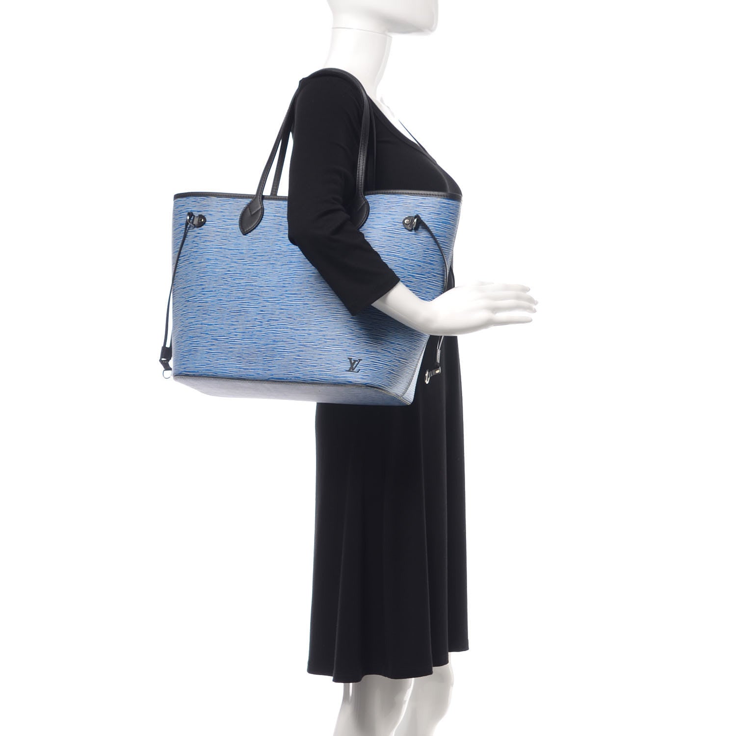 Louis Vuitton Epi Neverfull MM Denim Light 2 of 9