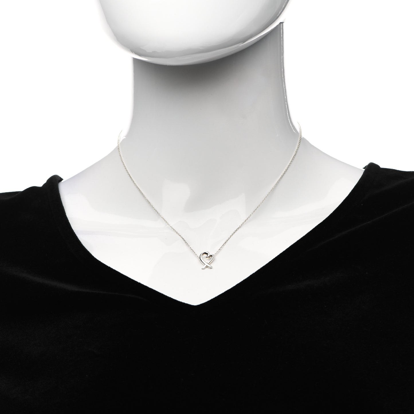 Sterling Silver Small Paloma Picasso Loving Heart Pendant Necklace