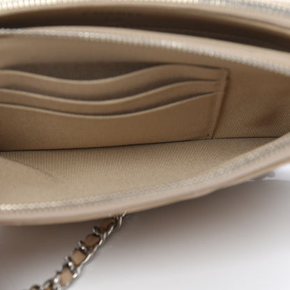 Chanel Caviar Quilted Small Clutch With Chain Beige 11 of 12