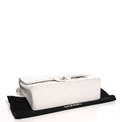 Chanel Caviar Jumbo Double Flap White 4 of 8
