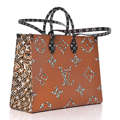 Louis Vuitton Monogram Giant Jungle Onthego GM Black 4 of 12
