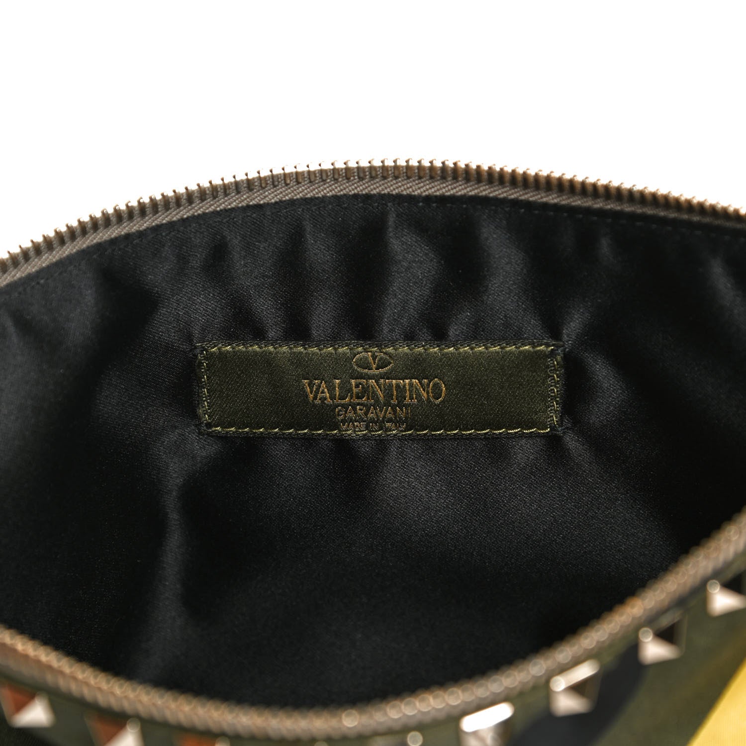 Valentino Garavani Nylon Camouflage Print Rockstud Zip Pouch Multicolor 6 of 10