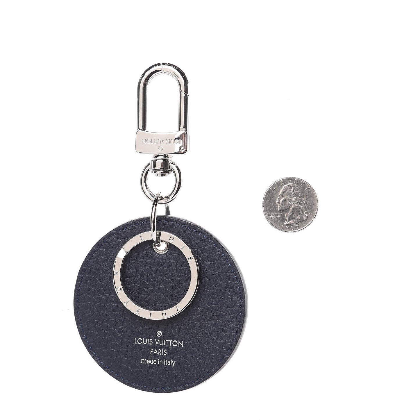 Taurillon Initials Bag Charm Key Holder