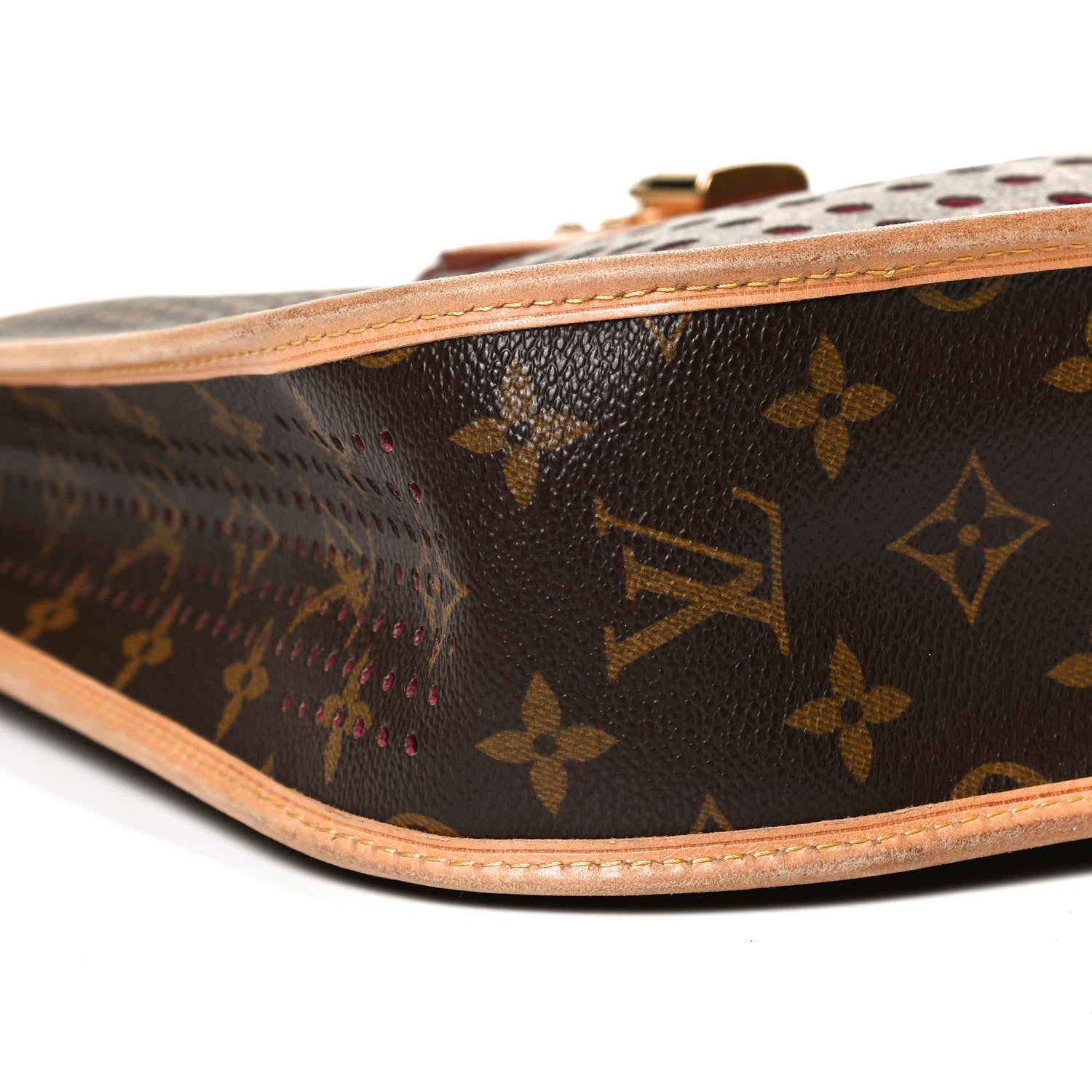 Louis Vuitton Monogram Perforated Musette Fuchsia 8 of 9