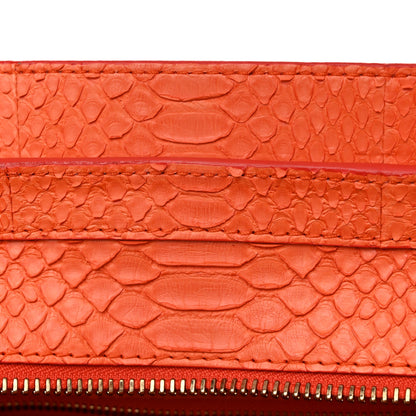 Celine Python Micro Luggage Orange 10 of 10
