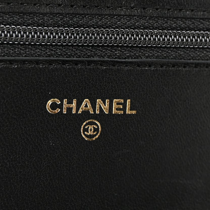 Chanel Lambskin Quilted Top Handle Trendy CC Wallet On Chain WOC Black 11 of 23