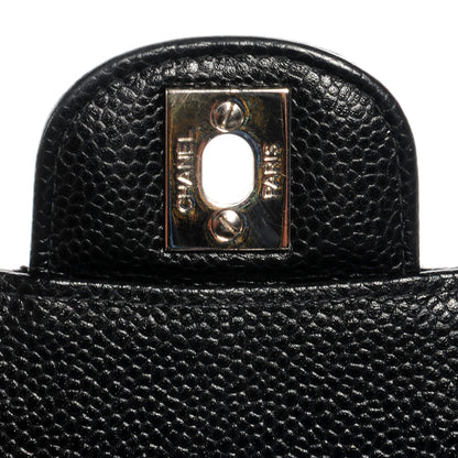 Chanel Caviar Quilted Medium Double Flap Black 6 of 9