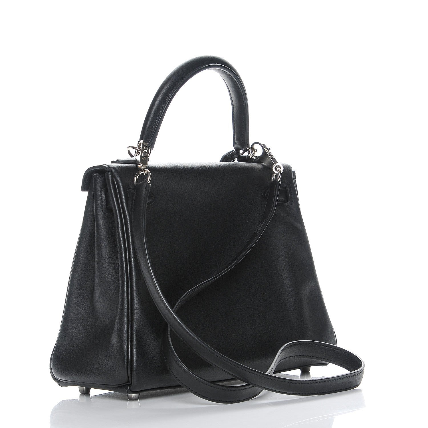 Hermes Swift Kelly Retourne 25 Black 4 of 27