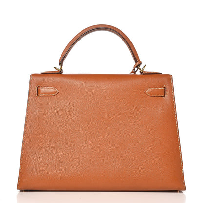 Hermes Epsom Kelly Sellier 32 Gold 5 of 30