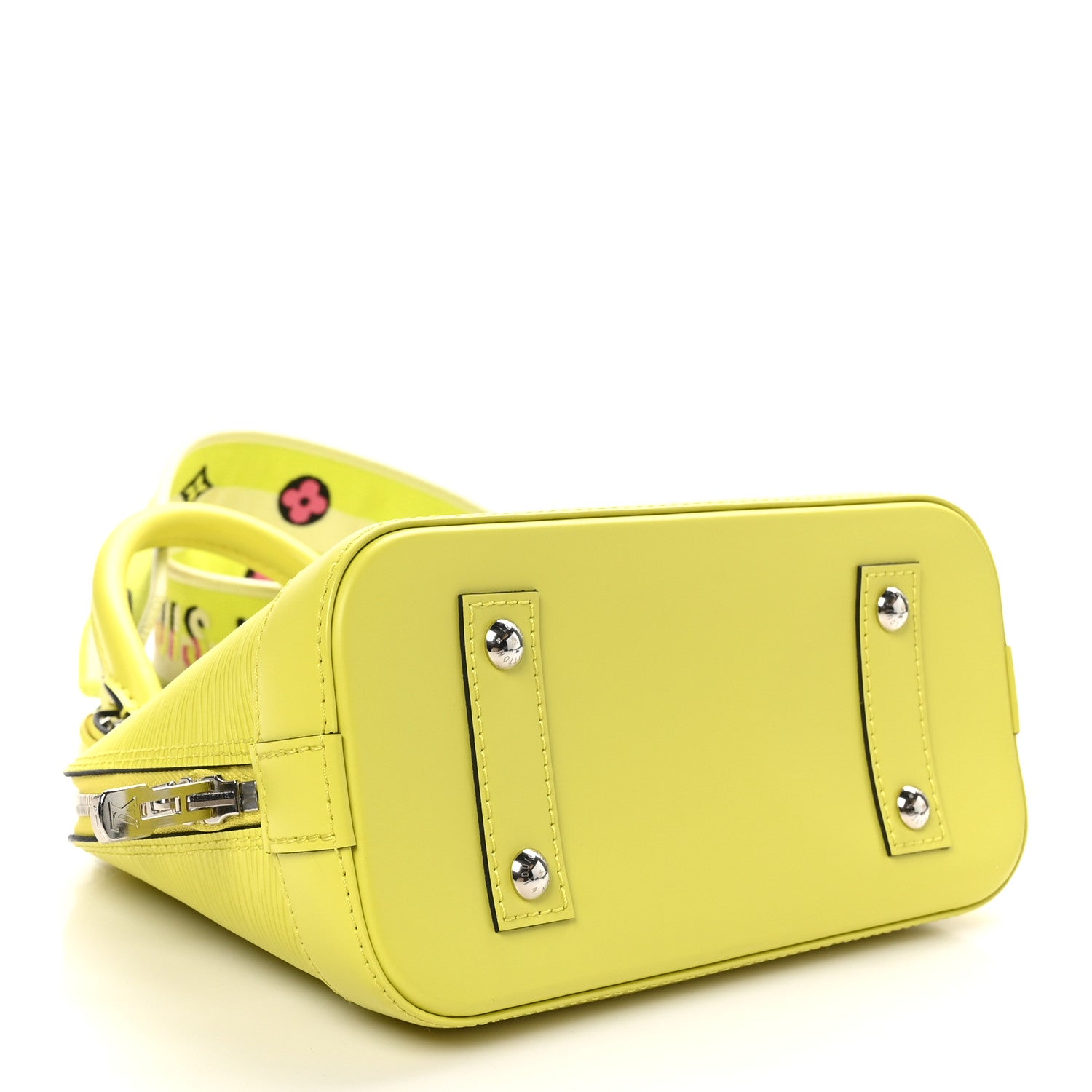 Louis Vuitton Epi Jacquard Alma BB Yellow Citron 4 of 9