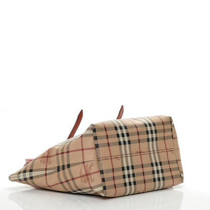 Burberry Haymarket Check Small Salisbury Tote Military Red 4 of 7