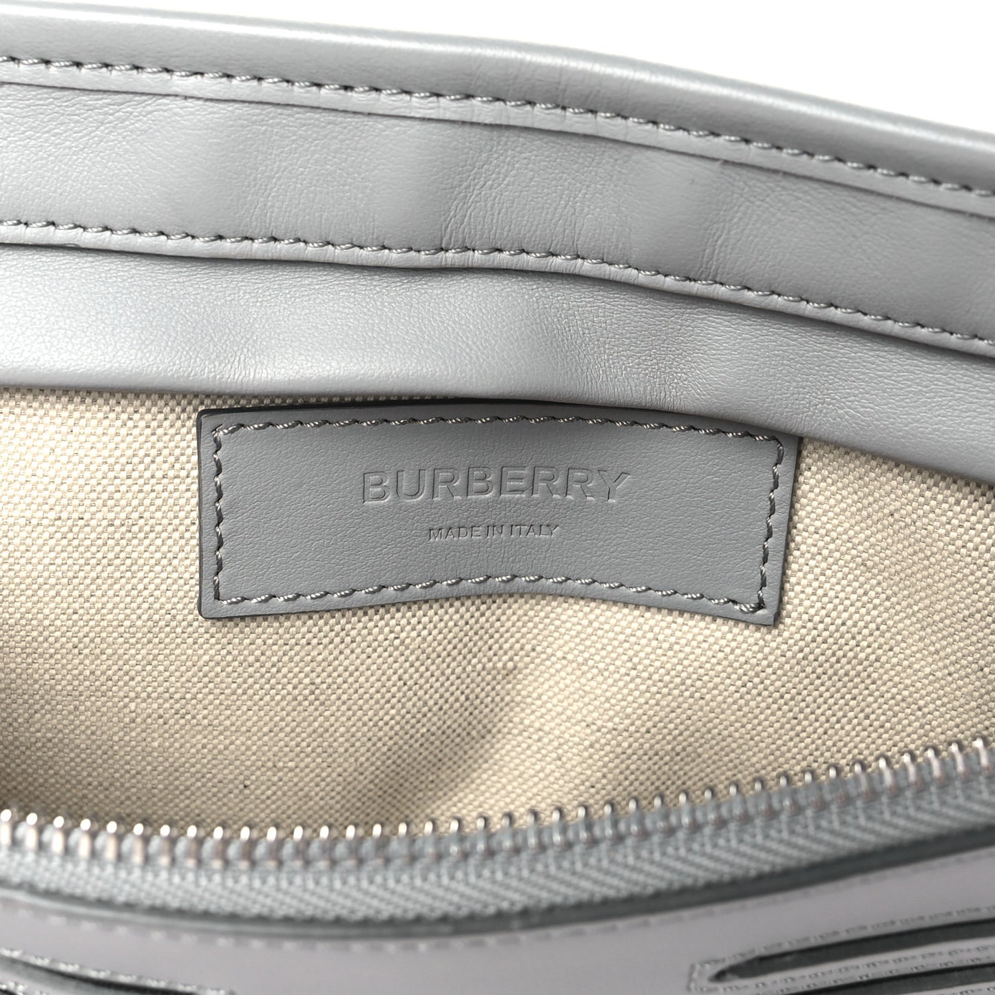 Smooth Calfskin Brummell Bum Bag Grey
