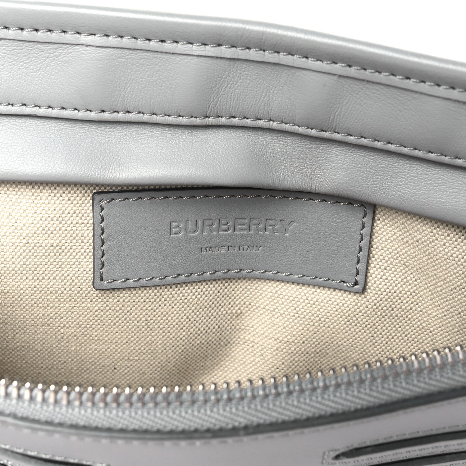Burberry Smooth Calfskin Brummell Bum Bag Grey 6 of 9