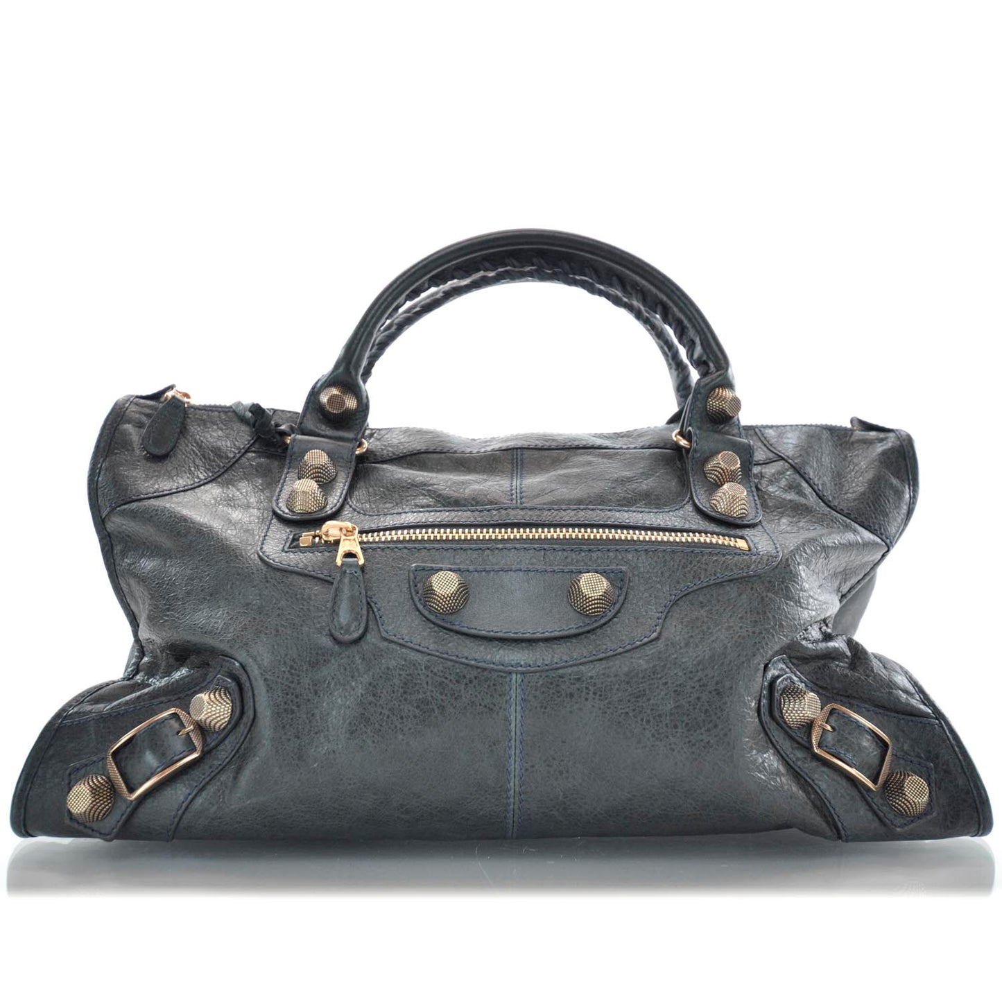 Agneau Giant 21 Rose Gold Hardware Part Time Anthracite