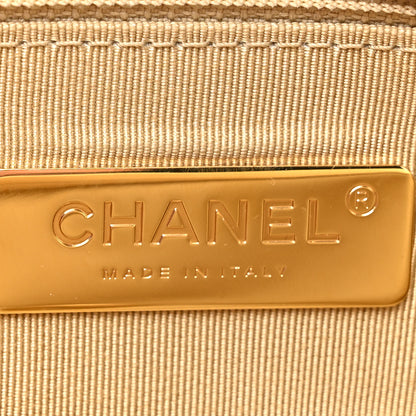 Chanel Metallic Goatskin Quilted Medium Chanel 19 Flap Gold 6 of 10