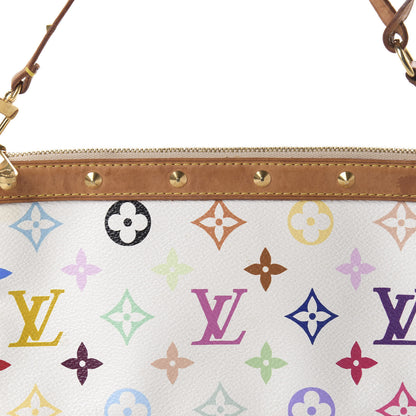 Louis Vuitton Monogram Multicolor Pochette Accessories White 10 of 11