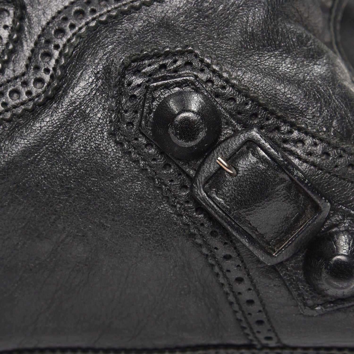 Balenciaga Agneau Giant Brogues Hardware City Black 21 of 22
