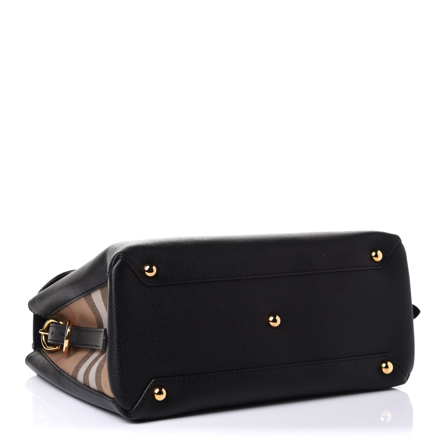 Burberry Derby Calfskin House Check Medium Camberley Black 4 of 11