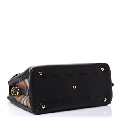 Burberry Derby Calfskin House Check Medium Camberley Black 4 of 11