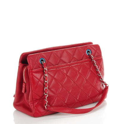 Chanel Caviar Timeless CC Shopping Tote Rouge 3 of 8