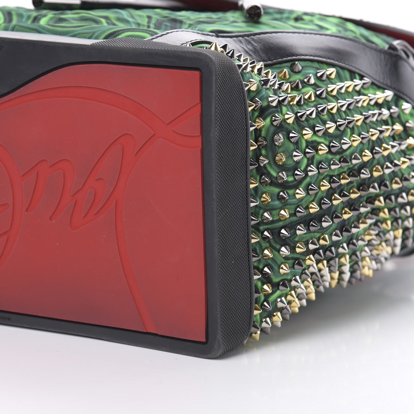 Fabric Malachite Spiked Explorafunk Backpack Green
