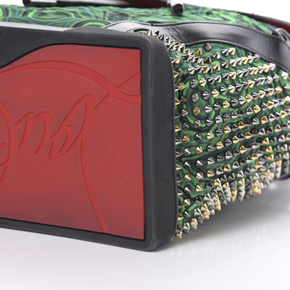 Christian Louboutin Fabric Malachite Spiked Explorafunk Backpack Green 8 of 11