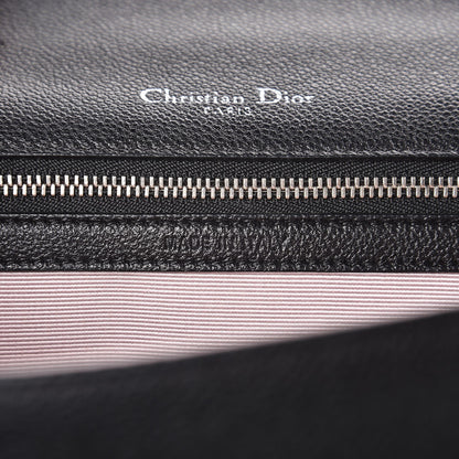 Christian Dior Grained Calfskin Medium Diorama Flap Bag Black 8 of 8