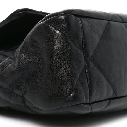 Chanel Goatskin Quilted Large Chanel 19 Flap Black 9 of 11