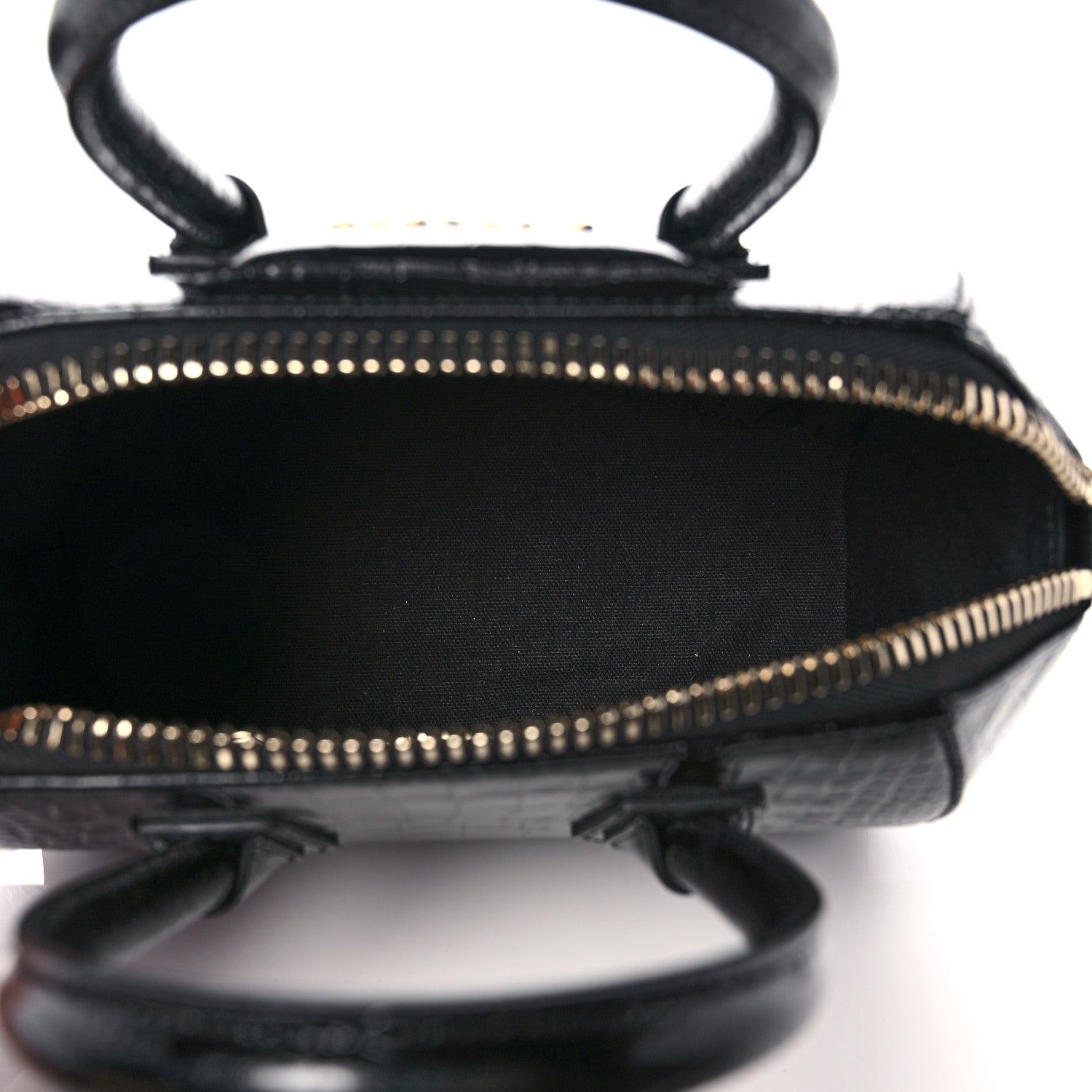 Givenchy Calfskin Crocodile Embossed Mini Antigona Black 5 of 9