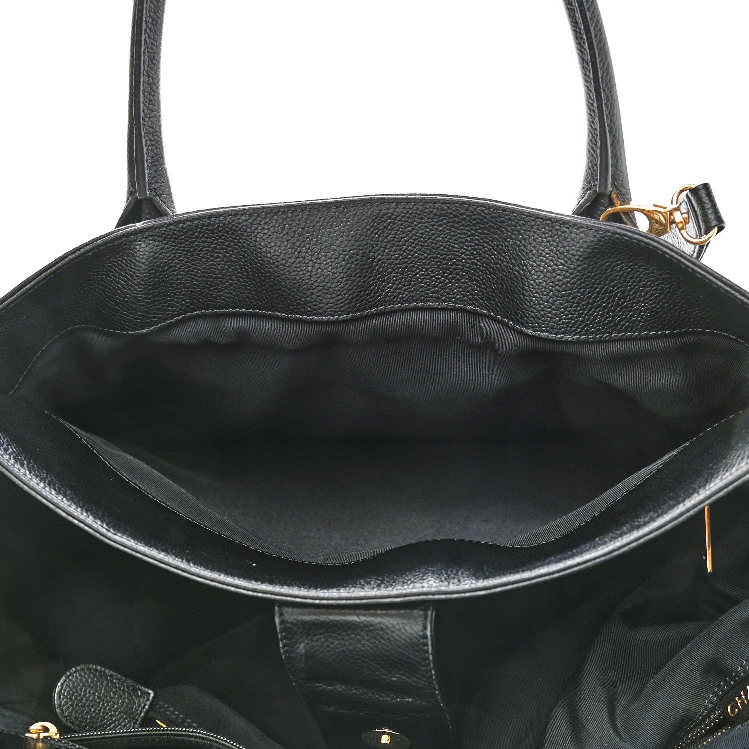Chanel Calfskin Cerf Executive Shopper Tote Black 5 of 12