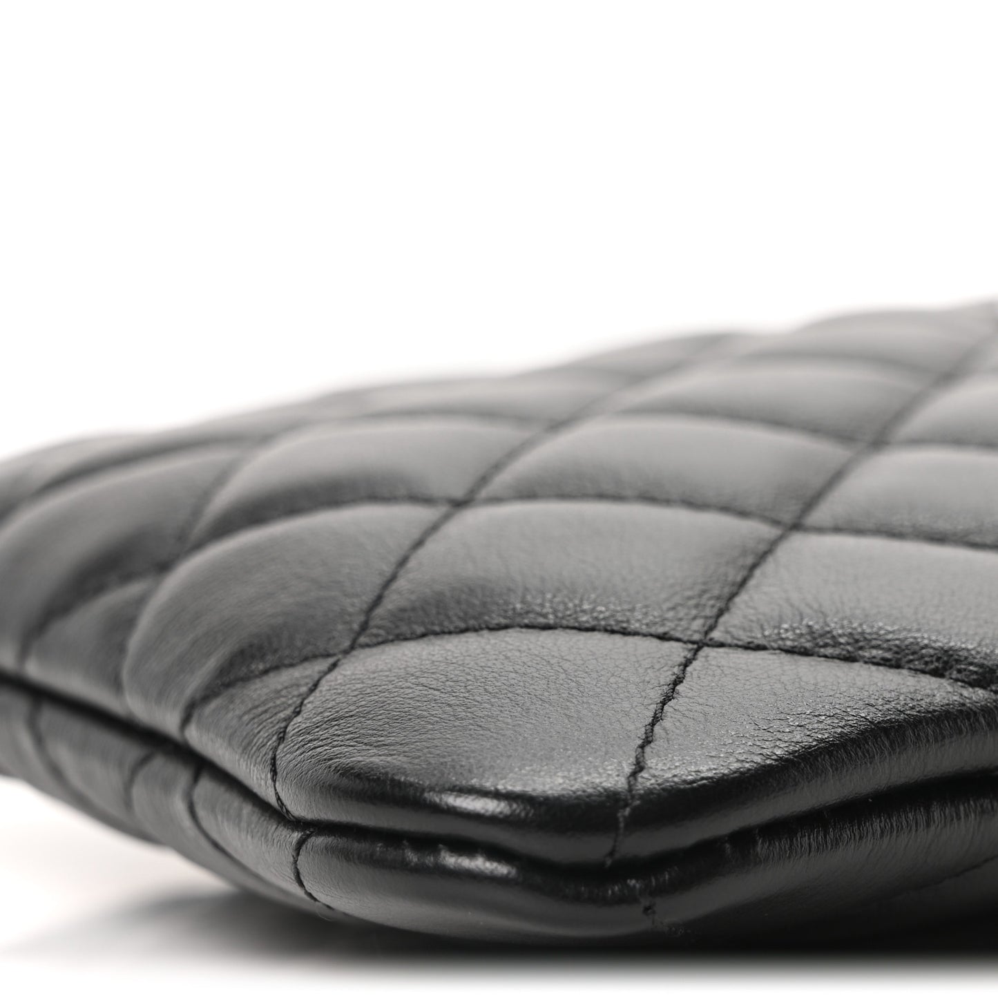 Calfskin Quilted Crossbody Bag Black