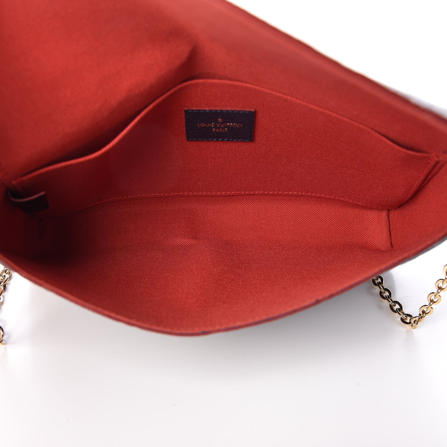 Empreinte Pochette Felicie Chain Wallet Marine Rouge