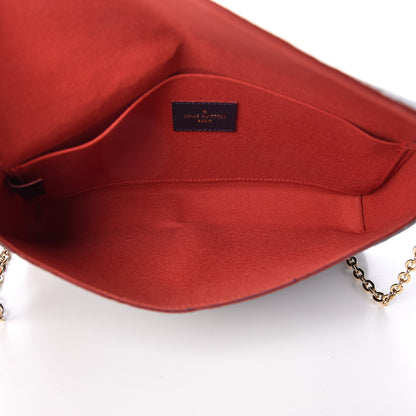Louis Vuitton Empreinte Pochette Felicie Chain Wallet Marine Rouge 7 of 12